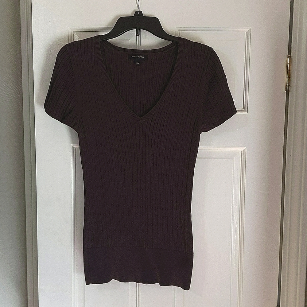 Cable knit sweater - purple